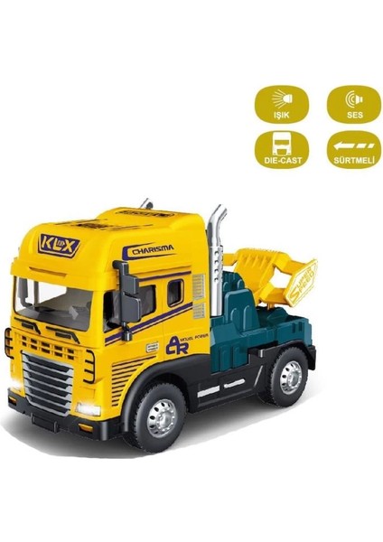 Bfs KLX600-345 Sürtmeli Işıklı Müzikli 1:24 Çekici (Tır Kafası)