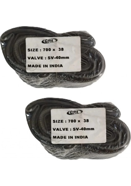 700X38 (28X1.50) Fv 40 mm Ince Sibop Bisiklet Iç Lastiği x 2 Adet