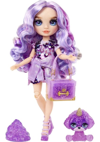Bfs Rainbow High Violet Parlak Slime ve Evcil Hayvan Serisi Bebeği fiyatları