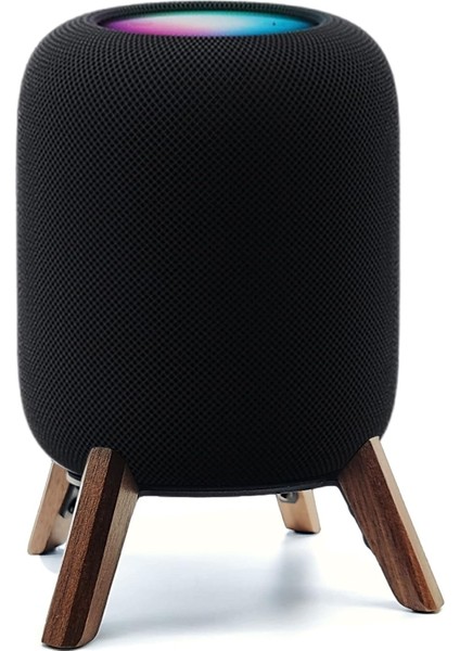 Homepod 2.nesil Ahşap Stand Metal-Ceviz