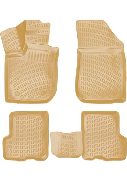 Rizline Dacia Logan Mcv 2013 Sonrası Ile Uyumlu 3D Havuzlu Paspas Bej