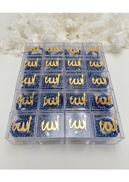 20 Adet Hediyelik Çeyizlik Kutulu Inci Tesbih (Mevlid-Hac-Umre-Sünnet)