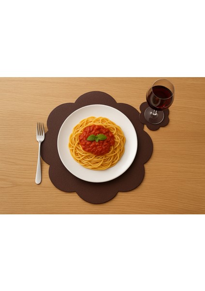 Hakiki Deri Amerikan Servis – 40X40 cm | Doğal Dokunuş, Şık Tasarım 1 Adet