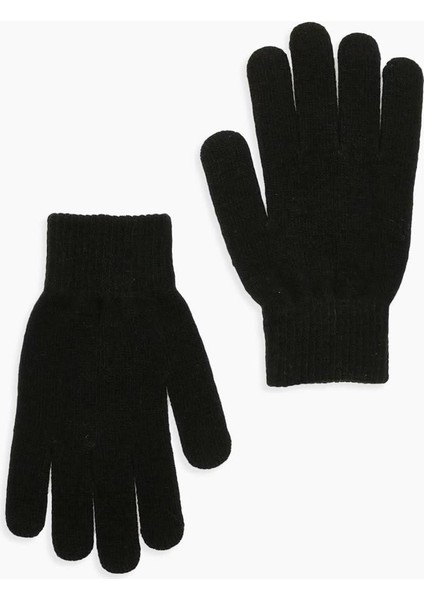 Erkek Eldiven Kışlık Örgü Eldiven Siyah fiyatları