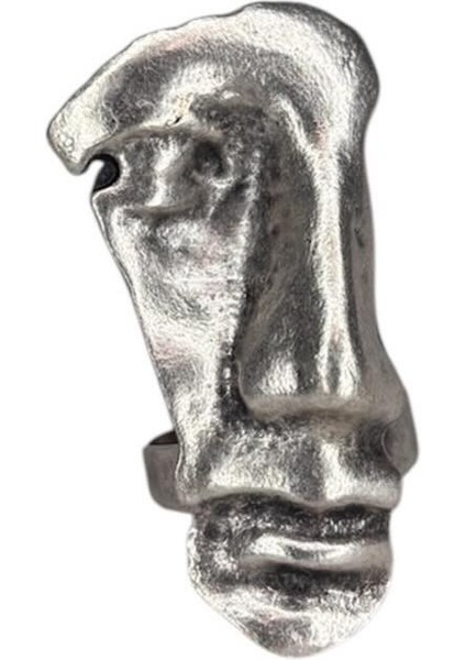 Gümüş Kaplamalı, Ayarlanabilir, Uniseks, Yüzük ( Yüz Yüzük, Motorcu Yüzük, Antik Gümüş Yüzük ) modelleri