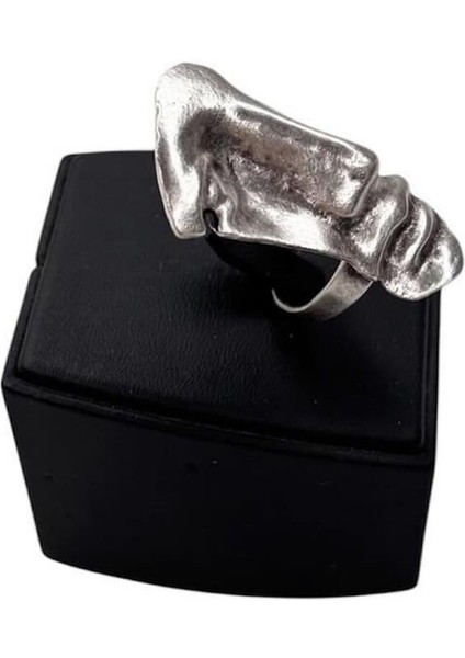 Gümüş Kaplamalı, Ayarlanabilir, Uniseks, Yüzük ( Yüz Yüzük, Motorcu Yüzük, Antik Gümüş Yüzük ) fırsatları