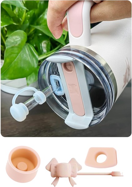 Flowstate Tumbler 40OZ/30OZ Termos Için Için Dökülmeye Dayanıklı Durdurucu Seti, Silikon Aksesuarlar, Kapak Su Sızdırmaz Durdurucu Aksessuar /1 Takım