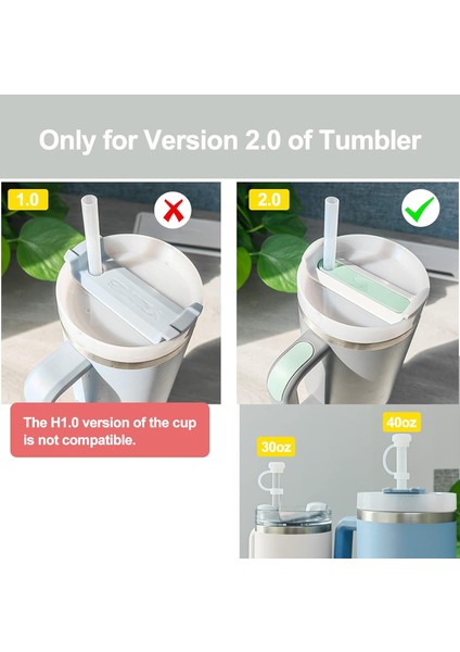 Flowstate Tumbler 40OZ/30OZ Termos Için Için Dökülmeye Dayanıklı Durdurucu Seti, Silikon Aksesuarlar, Kapak Su Sızdırmaz Durdurucu Aksessuar /1 Takım modelleri