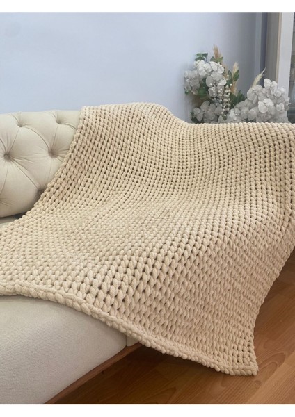 Örgü Tv Battaniyesi - Tv Battaniyesi - Koltuk Şalı , Battaniye , Tek Kişilik Battaniye