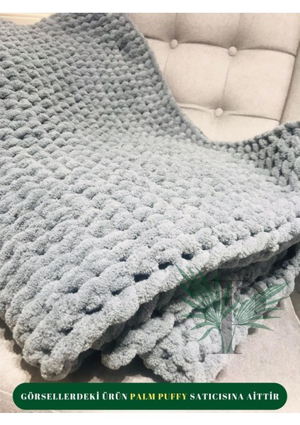 Palm Puffy Gri 150X200CM Tek Kişilik Battaniye fırsatları