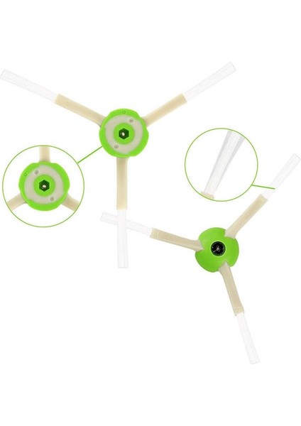 I-Robot Roomba E Serisi Serisi Uyumlu Yan Fırça 3'lü Paket modelleri