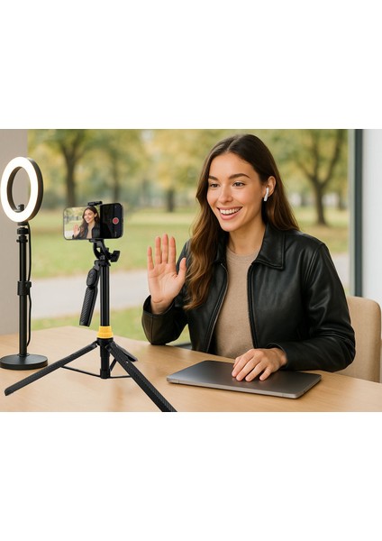 F8 Bluetooth Kumandalı 2’si 1 Arada Selfie Çubuğu & Tripod – 170 Cm, Telefon Tutucu, 3 Yönlü Başlık fırsatları