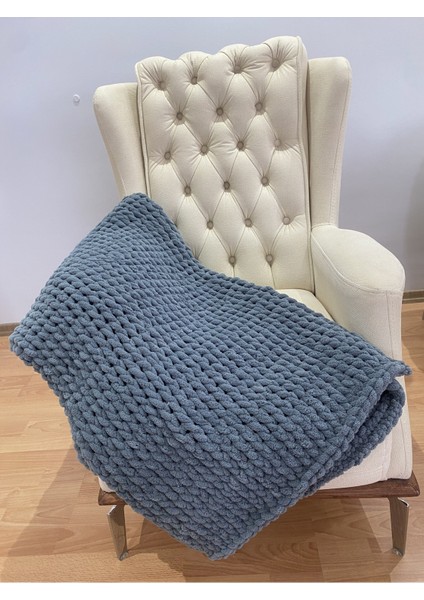 Örgü Tv Battaniyesi - Tv Battaniyesi - Koltuk Şalı , Battaniye , Tek Kişilik Battaniye