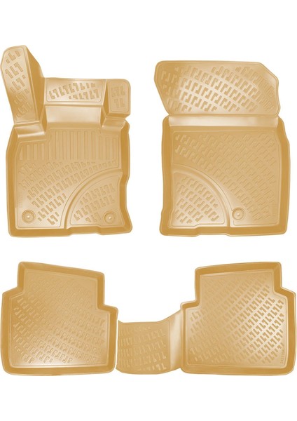 Rizline Ford Kuga 2019 Sonrası Ile Uyumlu 3D Havuzlu Paspas Bej