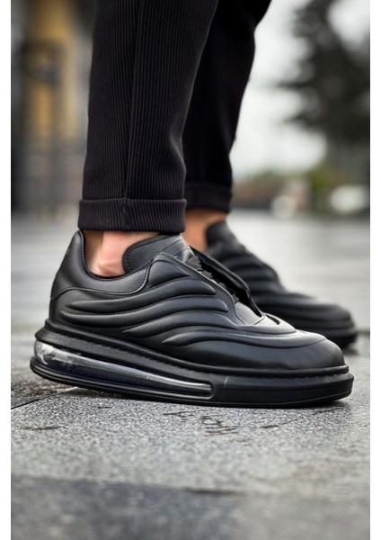 Sollıevo Rx Şeffaf Taban Bağcıklı Erkek Sneaker Siyah modelleri