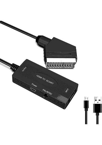 HDMI To Scart 1080P Hd Av Video Çevirici Dönüştürücü Adaptör