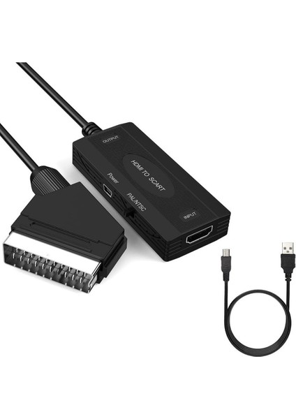 HDMI To Scart 1080P Hd Av Video Çevirici Dönüştürücü Adaptör fiyatları