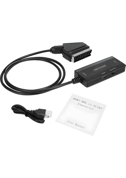 HDMI To Scart 1080P Hd Av Video Çevirici Dönüştürücü Adaptör indirimleri