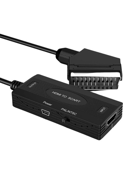 HDMI To Scart 1080P Hd Av Video Çevirici Dönüştürücü Adaptör