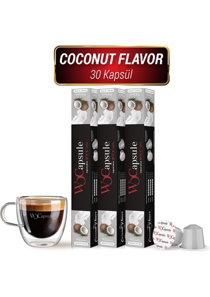 apsule No:5 Coconut Nespresso Uyumlu Kapsül Kahve 30'lu Avantaj Paketi