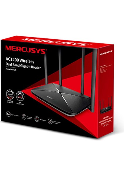 AC12G AC1200 Kablosuz Çift Bantlı Gigabit Router Beamforming, All-In-One Router modelleri