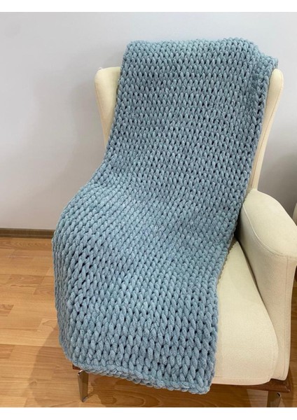 Örgü Tv Battaniyesi - Tv Battaniyesi - Koltuk Şalı , Battaniye , Tek Kişilik Battaniye