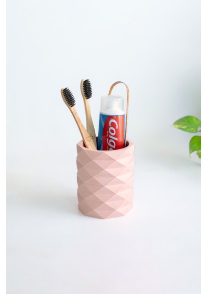 Dekoratif Geometrik Kalemlik | Modern Beton Organizer Vazo Saksı Diş Fırçalık Ofis Düzenleyici modelleri