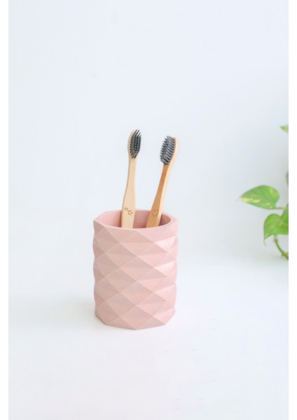 Dekoratif Geometrik Kalemlik | Modern Beton Organizer Vazo Saksı Diş Fırçalık Ofis Düzenleyici fırsatları