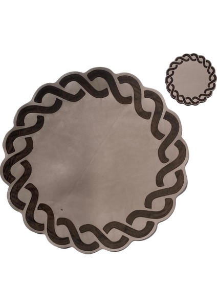 Hakiki Deri Amerikan Servis Dekoratif Lazer Kesim Detaylı – Özel Tasarım 1 Adet