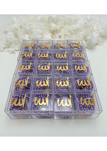 20 Adet Hediyelik Çeyizlik Kutulu Inci Tesbih (Mevlid-Hac-Umre-Sünnet)