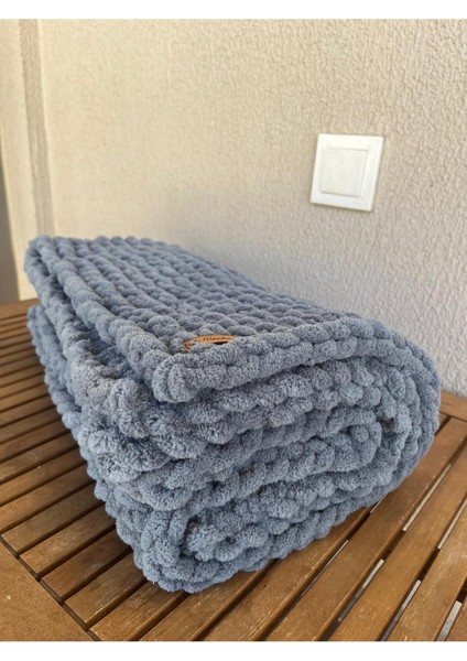 Tv Battaniyesi Tek Kişilik Battaniye El Örgüsü