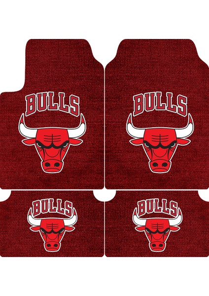 Bulls Desenli Desenli Araba Paspası – 4’lü Set
