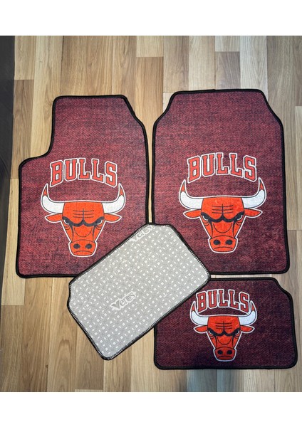 Bulls Desenli Desenli Araba Paspası – 4’lü Set modelleri
