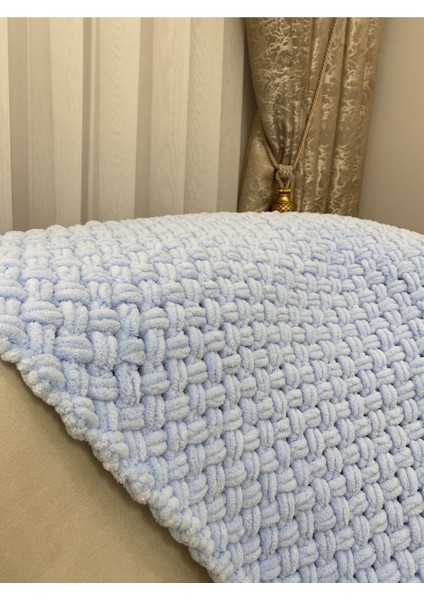 El Örgü Battaniyesi 183 Açık Mavi