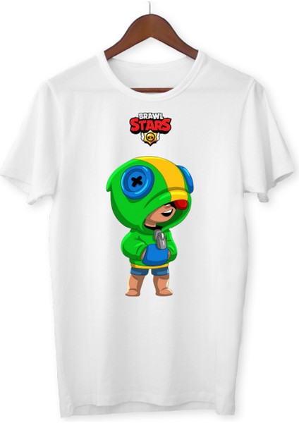 Brawl Stars Leon Çocuk Yetişkin Beyaz T-Shirt Unisex Çocuk Tişört