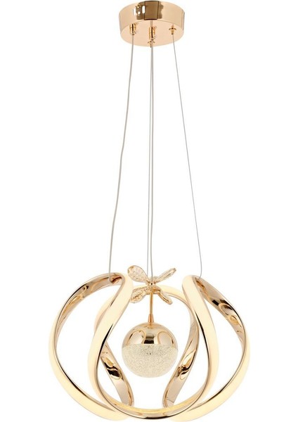 Alya Tekli Sarkıt Avize Gold