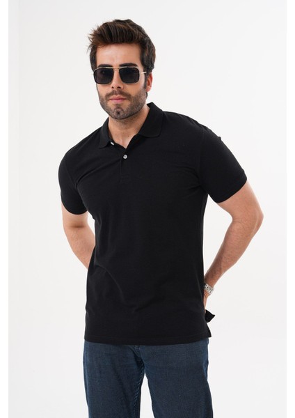 -Erkek Polo Yaka Tshırt Kısa Kollu Mevsimlik