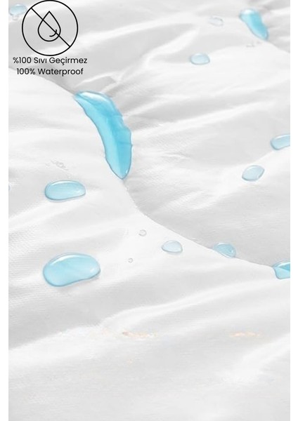Kapitoneli Fitted Beyaz Yatak Koruyucu Tek Çift Kişilik Su Sıvı Geçirmez Terletmeyen Yatak Alezi fırsatları