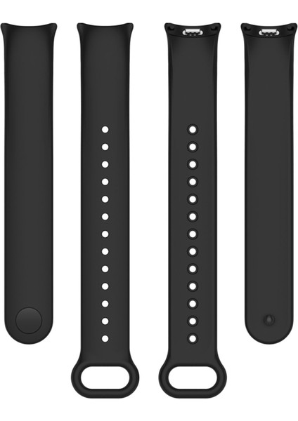 Xiaomi Mi Band 8 Mi Band 9 Mi Band 10 Uyumlu 3lü Paket Silikon Kordon Bileklik Metal Pimli