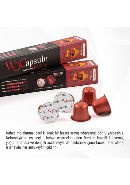 apsule No:3 Colombia Nespresso Uyumlu Kapsül Kahve 60'lı Avantaj Paketi modelleri