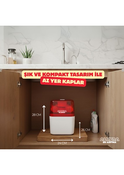 Pompalı PH Alkali Aşamalı Su Arıtma Cihazı Çelik Tanklı Ekstra Mineralli Ev Tipi Pompalı Su Arıtma Cihazı modelleri