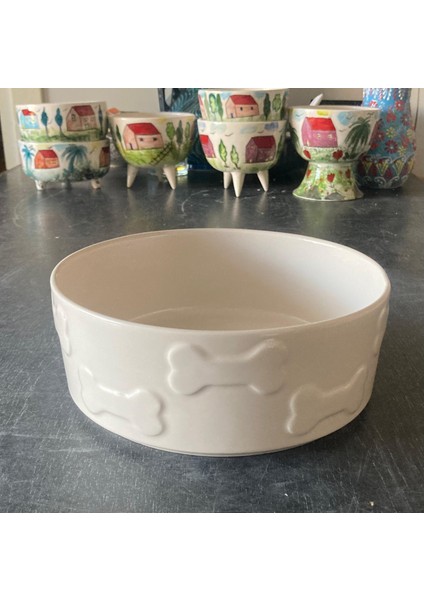 Kedi & Köpek Mama Su Kabı Büyük Boy 3.5 Litre 23 cm Genişlik x 9 cm Yükseklik- Yerli Üretim fırsatları