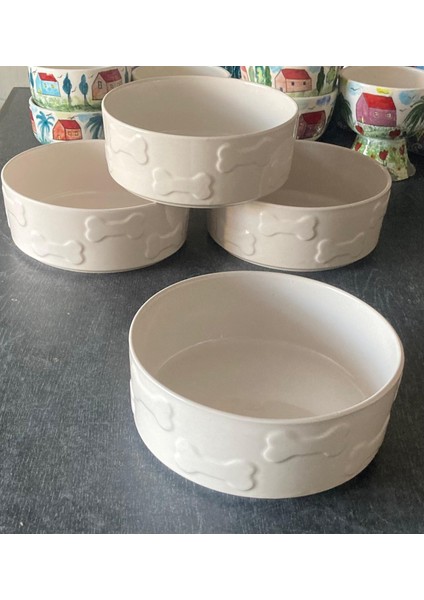 Kedi & Köpek Mama Su Kabı Büyük Boy 3.5 Litre 23 cm Genişlik x 9 cm Yükseklik- Yerli Üretim