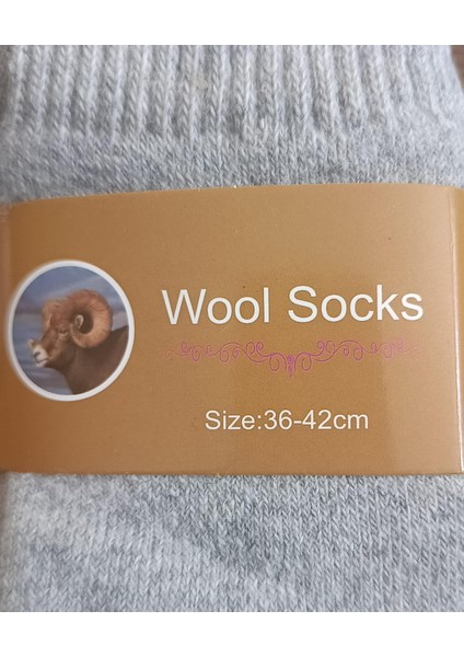 Gri, Füme, Taba, Acı Kahve 4 Lü Paket Yün Çorap indirimleri