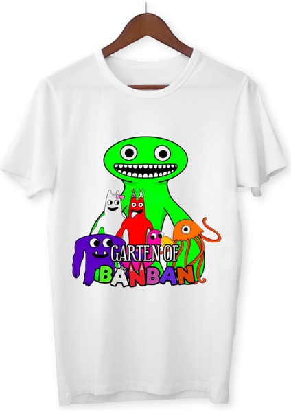 Garten Of Banban Baskılı Unisex Çocuk Tişört T-Shirt Yetişkin Beyaz T-Shirt Unisex Çocuk Tişört