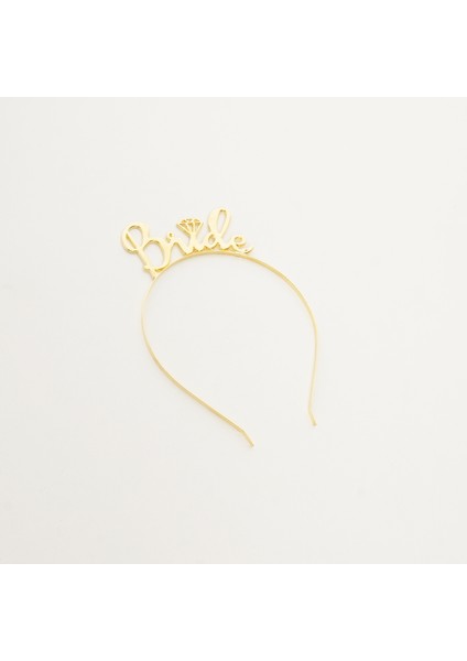 Gold Bride Yazılı Taç| Bekarlığa Veda Tacı | Lüks Premium Bride Taç fiyatları