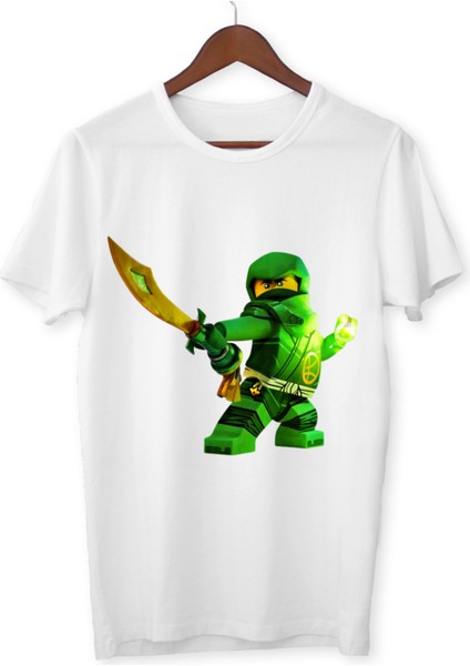 Ninjago Baskılı Beyaz Tişört