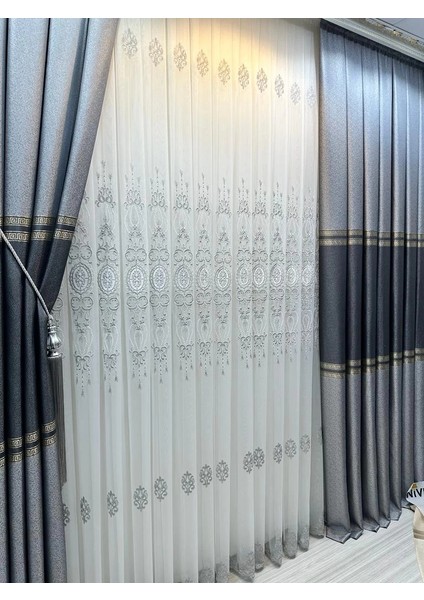 Nivemeshome Antakya 8008 V-6113 1/3 Sık Pileli Tül Perde Apm