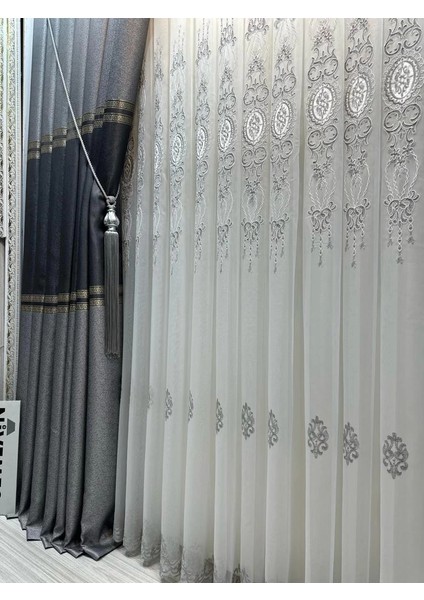 Nivemeshome Antakya 8008 V-6113 1/3 Sık Pileli Tül Perde Apm fırsatları