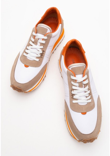 Erkek Kalın Taban Bağcıklı Günlük Ayakkabı Gerçek Süet Deri Cr 2711 Süet Bej indirimleri